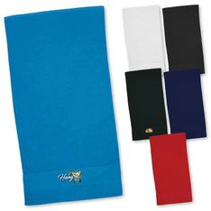 Terry Velour Beach Towel with Cotton Border