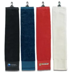 Terry Velour Golf Towel with Plastic Hook