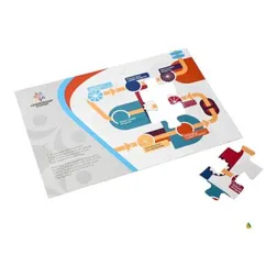 Magnetic Laminate Jigsaw Puzzle with Textured Surface