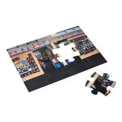 A5 Magnetic Jigsaw Twelve Piece Textured Laminate Puzzle