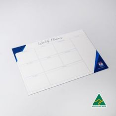 A4 Textured Laminate Magnetic Whiteboard Australian Made
