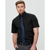 Benchmark Mens Cotton Stretch Short Sleeve Business Shirt
