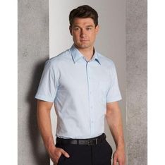 Mens Self Stripe Cotton Polyester Business Shirt