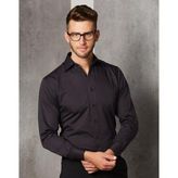Cotton Dobby Stripe Professional Shirt with Spread Collar
