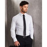 Mens Ticking Stripe Long Sleeve Stretch Shirt