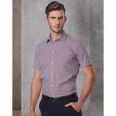Men's Two Tone Mini Check Cotton Blend Shirt