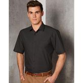 Men's Pin Dot Stretch Cotton Rich Business Shirt