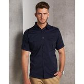 Cotton Rich Military Shirt With Stretch