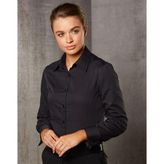 Women's Cotton Dobby Stripe French Cuff Shirt