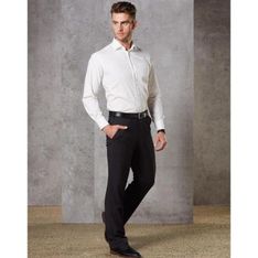 Mens Wool Blend Stretch Pants with Lycra
