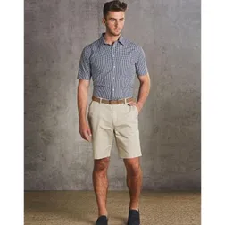 Mens Cotton Blend Stretch Chino Shorts