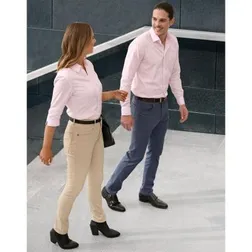 Ladies Flexi Chino Stretch Cotton Jacquard Pants