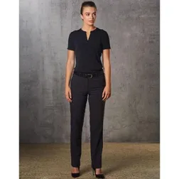 Womens Flexi Waist Utility Pants Polyester Viscose Stretch