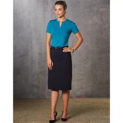 Flexi Waist Stretch Twill Utility Skirt with Pockets