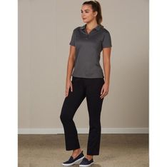 Ladies Stretch Utility Cargo Pants with Side Elastic Waist