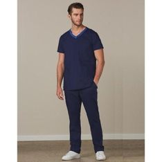 Mens Slimmer Fit Stretch Scrub Pants with Antimicrobial Protection