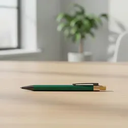 Sio Recycled Aluminium Ballpoint Pen with Timber Clicker
