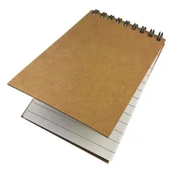 Compact Spiral Notebook with Cardboard Cover