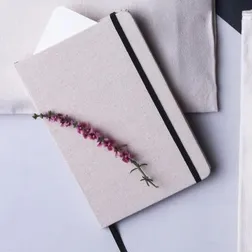 Farati A5 Cotton Notebook with Elastic Closure and Pen Loop