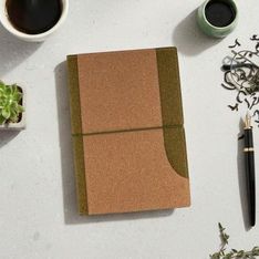 Tea Leaf Cork A5 Eco Notebook with Lined Pages