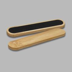 Bamboo Nail File With Black Emery Board