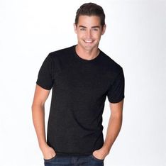 Tri Blend Crew Neck T Shirt with Vintage Heather Finish