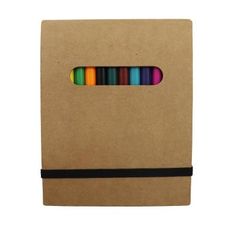 Crafty Colouring Notepad Set with 12 Colored Pencils