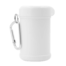 Pop Top Hygiene Wipes Canister with Carabiner Clip