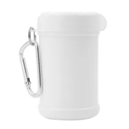 Pop Top Hygiene Wipes Canister with Carabiner Clip