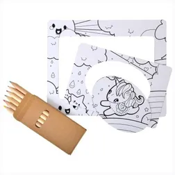 Colour In 3 in 1 Magnetic Photo Frame Set with Pencils