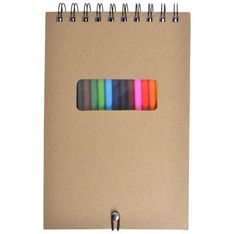 Quick Flip Notepad with Twelve Coloured Pencils