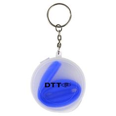 Compact Keychain Reusable Silicone Straw Set