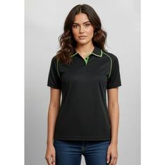 Fusion Ladies Hi Viz Cotton Polyester Safety Polo