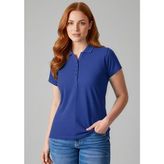 Ladies Crew Polyester Cotton Pique Polo Shirt