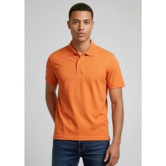 Mens Crew Pique Knit Polo Shirt Regular Fit