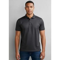 Mens Shadow Stripe Cross Dyed Cotton Blend Office Polo