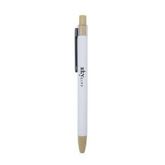 Abele Eco Bamboo Click Ballpoint Pen with Rubber Grip