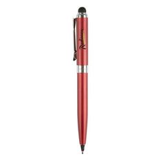 Brass Barrel Twist Action Ballpoint Stylus Pen