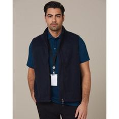 Bonded Polar Fleece Mens Vest Anti Pill 350gsm