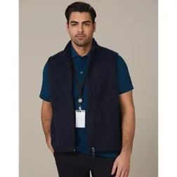 Bonded Polar Fleece Mens Vest Anti Pill 350gsm