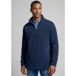Heavyweight Low Pill Half Zip Fleece for Workwear
