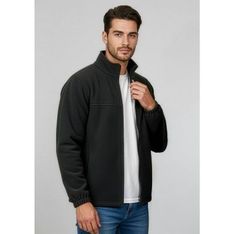 Low Pill Micro Fleece Jacket Regular Fit Mens
