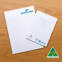 A4 Professional Notepad with Strawboard Backing Full Colour Printing
