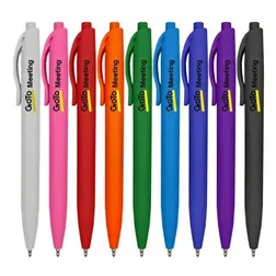 Rubberized Plastic Ballpoint Pens Bulk