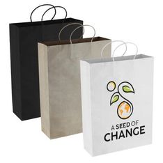 Eco Friendly Kraft Paper Shopping Bag with Rope Handles