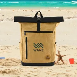 Seaside Washable Kraft Paper Laptop Backpack
