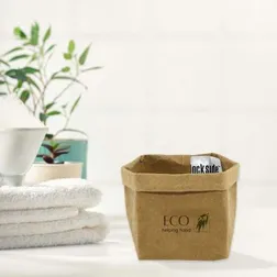 Sewo Washable Kraft Paper Storage Bag Small