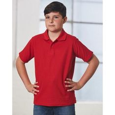 Traditional Kids Polo Cotton Pique Short Sleeve