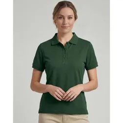 Ladies Modern Fit UPF 50 Cotton Polyester Polo