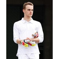 TrueDry Cotton Back Micromesh Cricket Polo with Raglan Sleeves